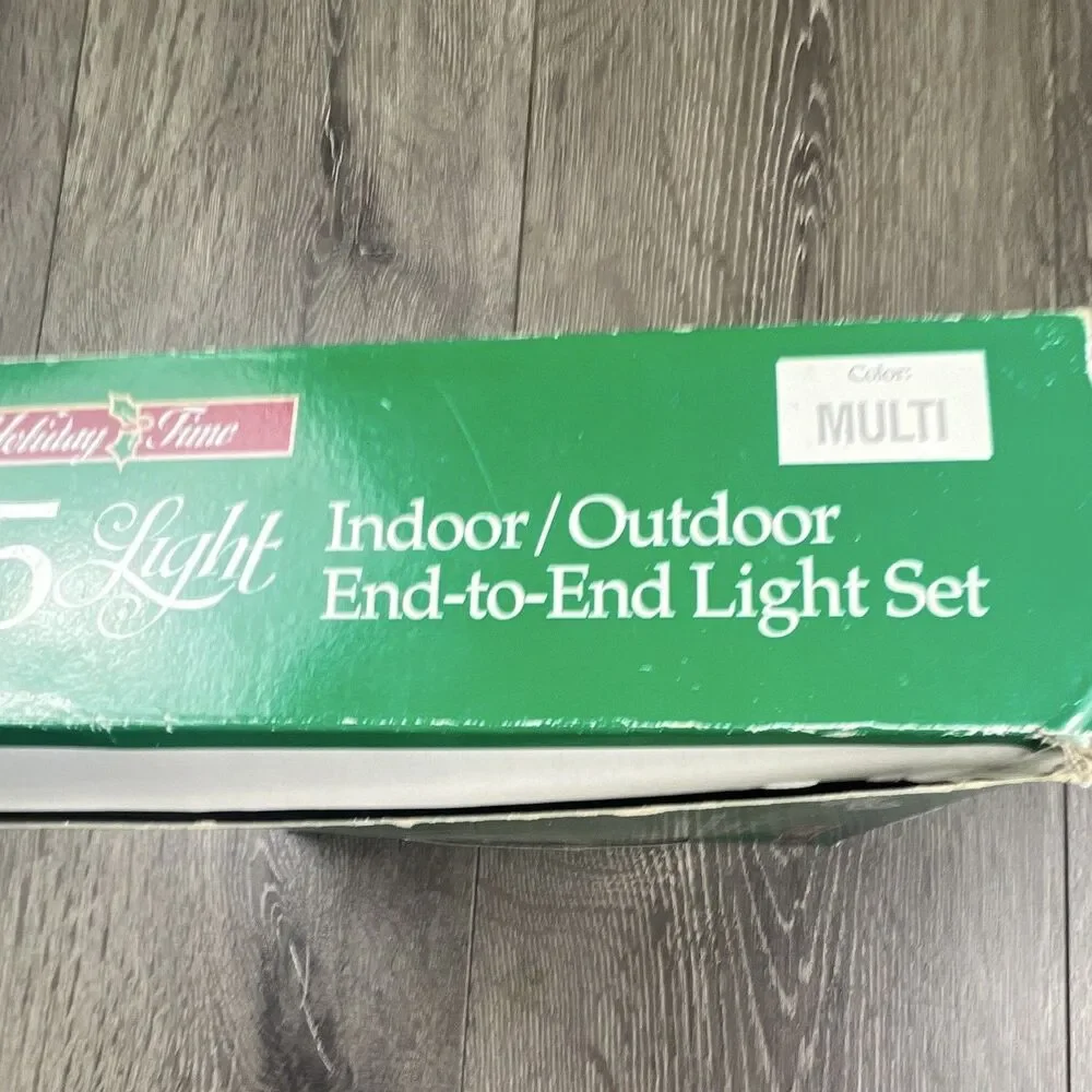 Holiday Time 25-Light C7 Ceramic Multicolor String Lights End-to-End 25 ft